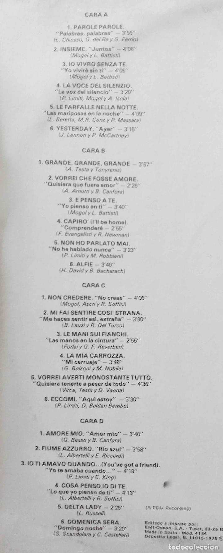 Discos de vinilo: MINA, LA VOZ DE... LP DOBLE ESPA&Ntilde;A, 2 DISCOS - Foto 2