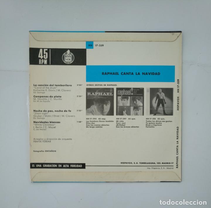 Discos de vinilo: RAPHAEL CANTA LA NAVIDAD. SINGLE. TDKDS11 - Foto 2