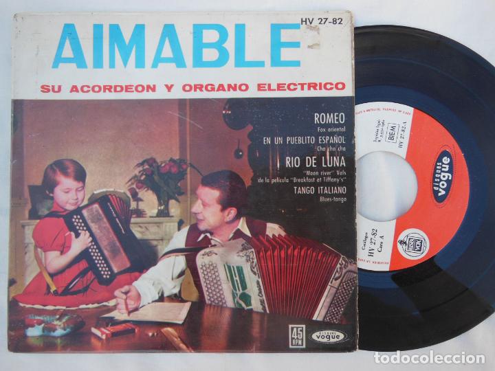 Discos de vinilo: AIMABLE su Acorde&oacute;n y &Oacute;rgano El&eacute;ctrico. 1962 - Foto 1