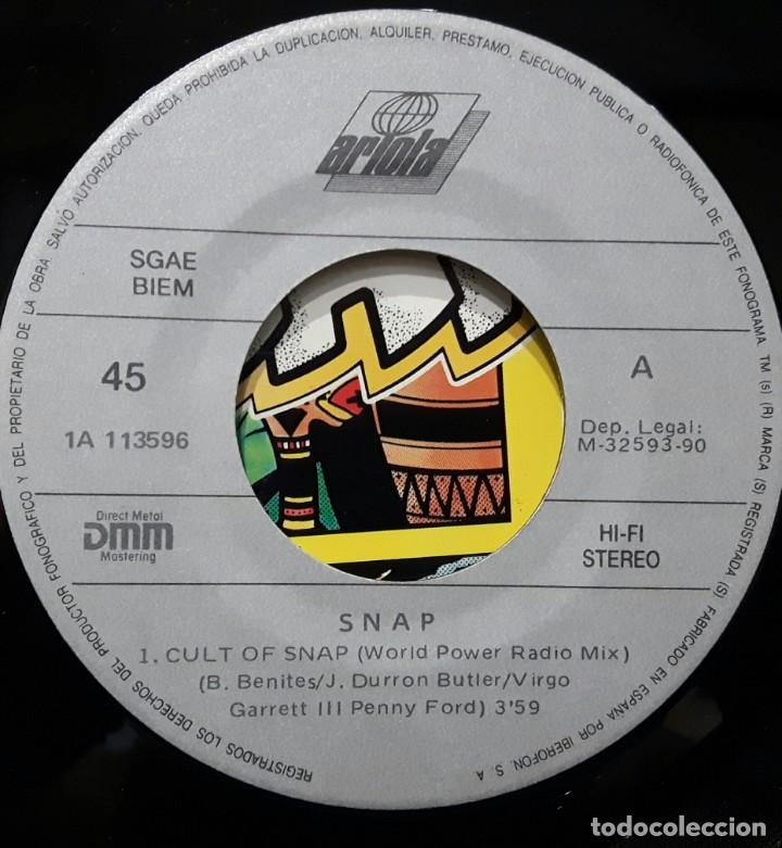 Discos de vinilo: SNAP - CULT OF SNAP - SINGLE - 1990 - ARIOLA - Foto 4