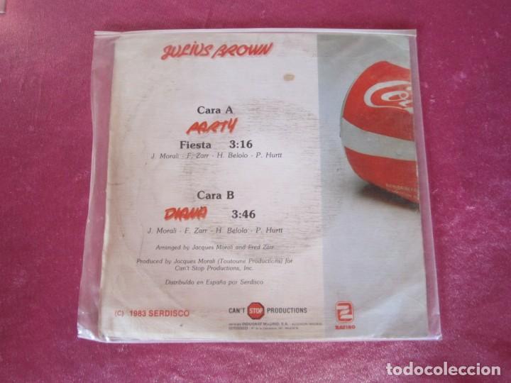 Discos de vinilo: JULIUS BROWN  PARTY 1983 SINGLE - Foto 2
