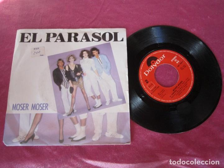 Discos de vinilo: MOSER MOSER - EL PARASOL SINGLE - Foto 1