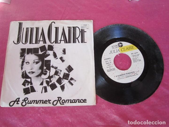 Discos de vinilo: JULIA CLAIRE A SUMMER ROMANCE/INSTRUMENTAL VERSION SINGLE - Foto 1