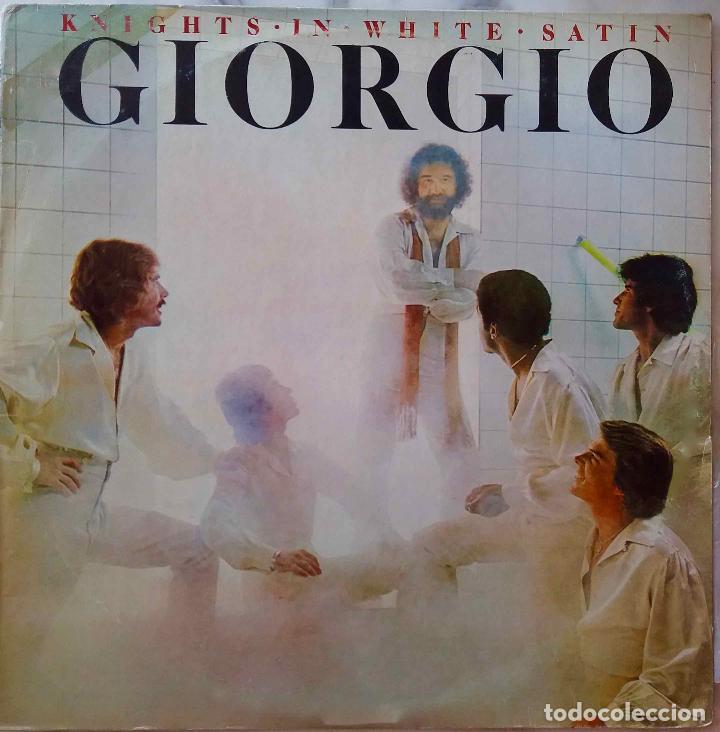 Discos de vinilo: GIORGO MORODER, GIORGIO. KNIGHTS IN WHITE SATIN. LP ESPA&Ntilde;A - Foto 1