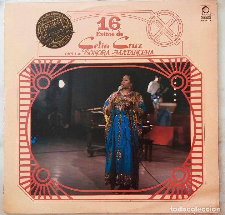Discos de vinilo: CELIA CRUZ CON SONORA MATANCERA, 16 &Eacute;XITOS. LP M&Eacute;XICO - Foto 1