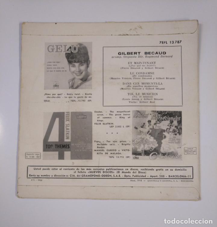 Discos de vinilo: GILBERT BECAUD. - ET MAINTENANT. TDKDS12 - Foto 2
