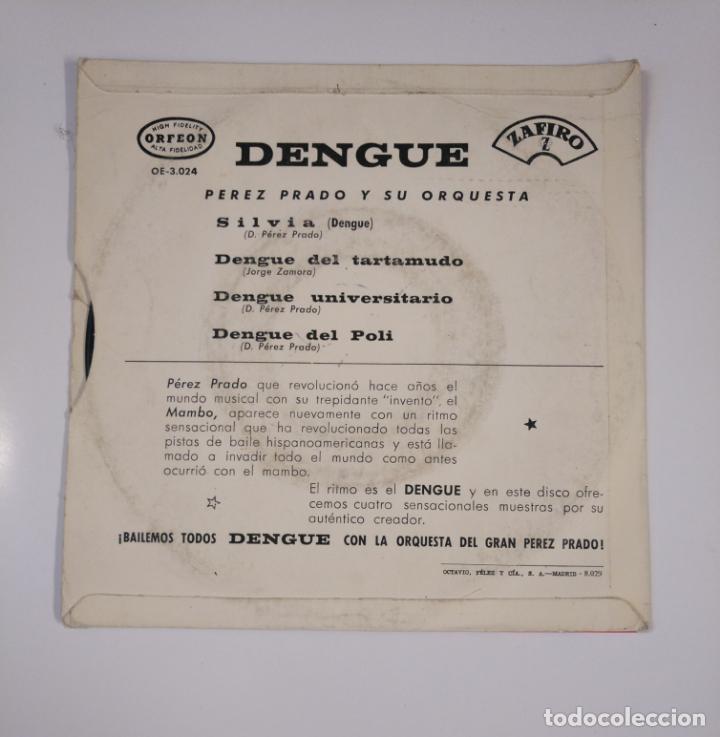 Discos de vinilo: PEREZ PRADO Y ORQUESTA. DENGUE. SINGLE. TDKDS12 - Foto 2