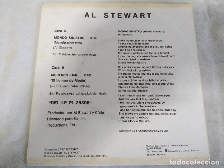 Discos de vinilo: SINGLE/AL STEWART/MONDO SINISTRO/MBE&iexcl;&iexcl;&iexcl;&iexcl;&iexcl;&iexcl;&iexcl;&iexcl; - Foto 2