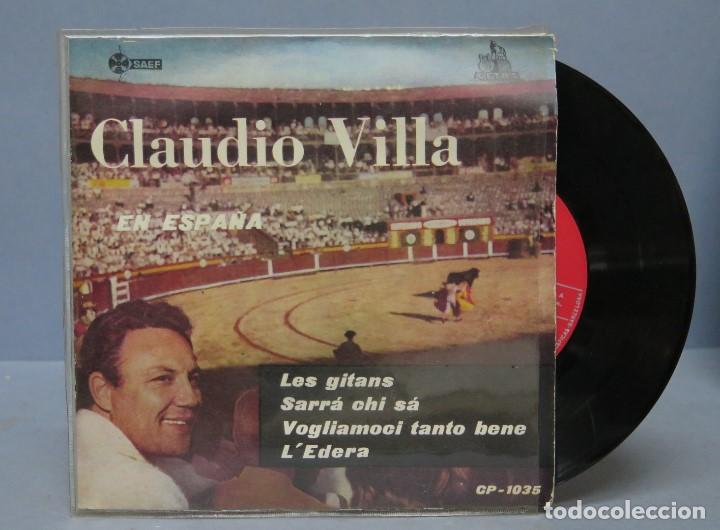 Discos de vinilo: EP. CLAUDIO VILLA EN ESPA&Ntilde;A. LES GITANS - Foto 1