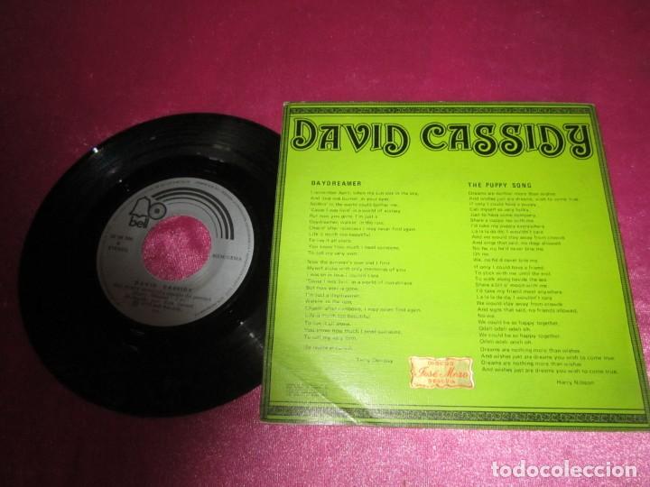 Discos de vinilo: DAVID CASSIDY - DAYDREAMER LA CANCION DEL PERRITO SINGLE - Foto 2