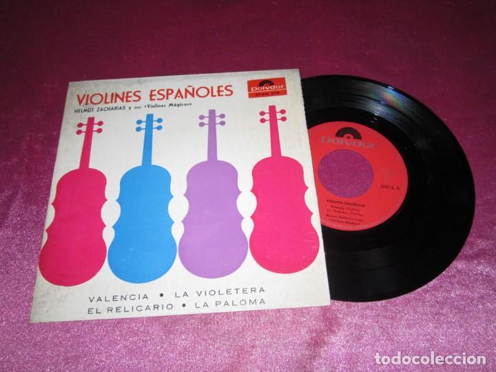 Discos de vinilo: VIOLINES ESPA&Ntilde;OLES SINGLE E 5 BORRAR - Foto 1