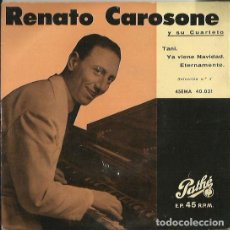 Discos de vinilo: RENATO CAROSONE. EP. SELLO PATHE. EDITADO EN ESPAÑA. 