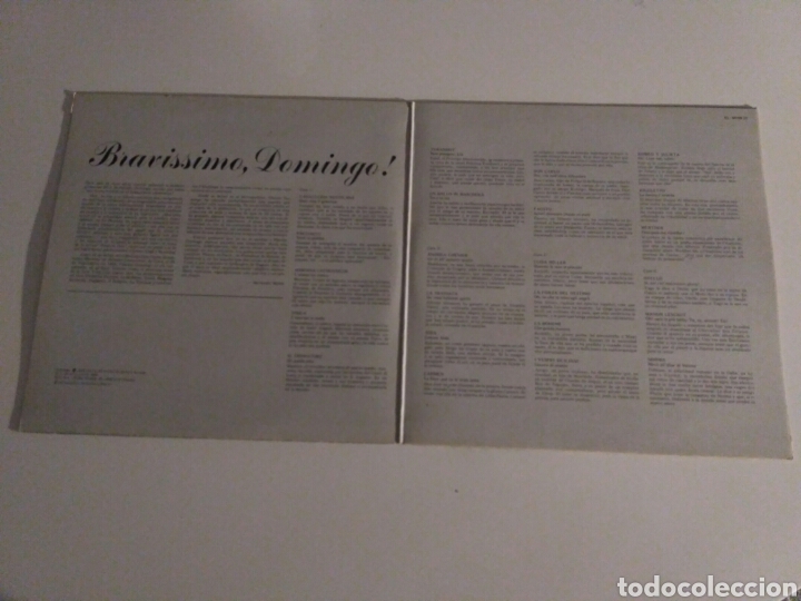 Discos de vinilo: Placido Domingo - Bravissimo, Domingo! (2xLP, Comp) - Foto 2