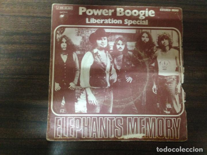 Discos de vinilo: SINGLE DISCO VINILO ELEPHANTS MEMORY POWER BOOGIE LIBERATION SPECIAL - Foto 1