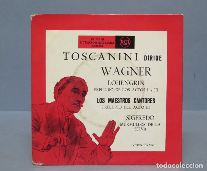 Discos de vinilo: DOBLE EP. TOSCANINI DIRIGE A WAGNER - Foto 1