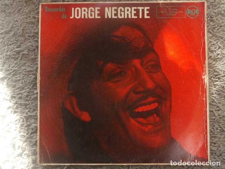 Vinyl records: RECUERDOS DE JORGE NEGRETE-ORIGINAL ESPA&Ntilde;OL 1959