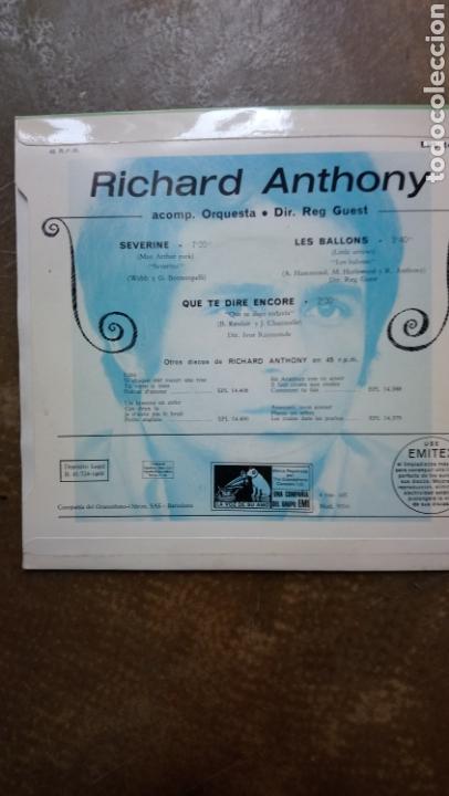 Discos de vinilo: Richard Anthony - Severine . Spain 1968 - Buen estado - Foto 2