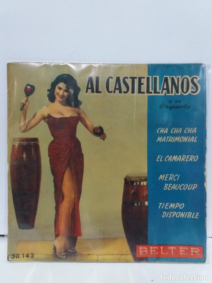 Disques de vinyle: EP ** AL CASTELLANOS ** CHA CHA MATRIMONIAL ** COVER/ VERY GOOD+ ** EP/ EXCELLENT ** 1959