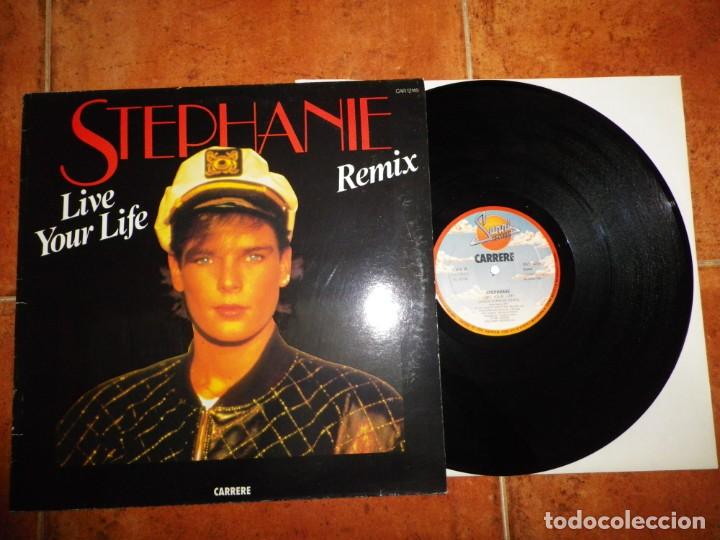 STEPHANIE LIVE YOUR LIFE REMIX MAXI SINGLE VINILO DEL AÑO 1987 CONTIENE 3 TEMAS PRINCESA DE MONACO (Música - Discos de Vinilo - Maxi Singles - Canción Francesa e Italiana)