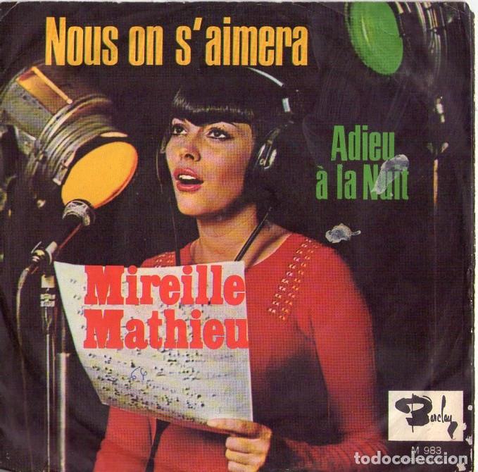 Discos de vinilo: MIREILLE MATHIEU *** ADIEU A LA NUIT - Foto 1