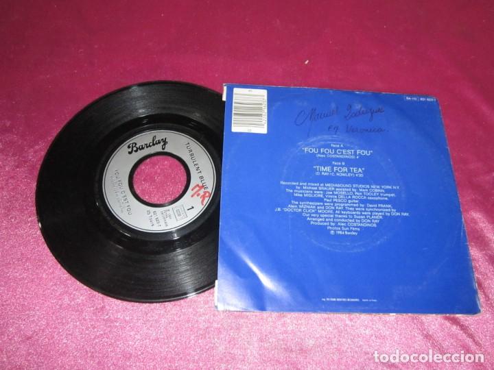 Discos de vinilo: TURBULENT BLUE TIME FOR TEA 1984 SINGLE - Foto 2
