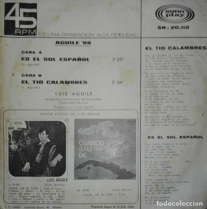 Discos de vinilo: LUIS AGUILE - Foto 2