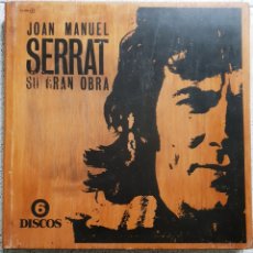 Discos de vinilo: ESTUCHE CON 6 VINILOS DE JUAN MANUEL SERRAT. Lote 137912036