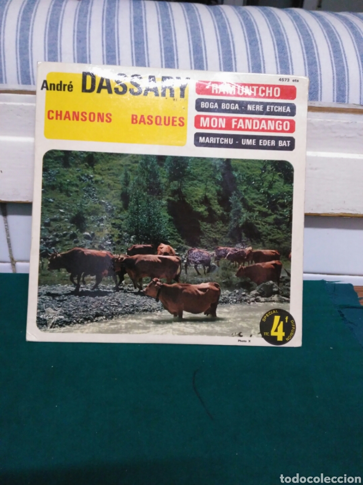 Discos de vinilo: Joe Dassary chansons basques, pathe marconi - Foto 1