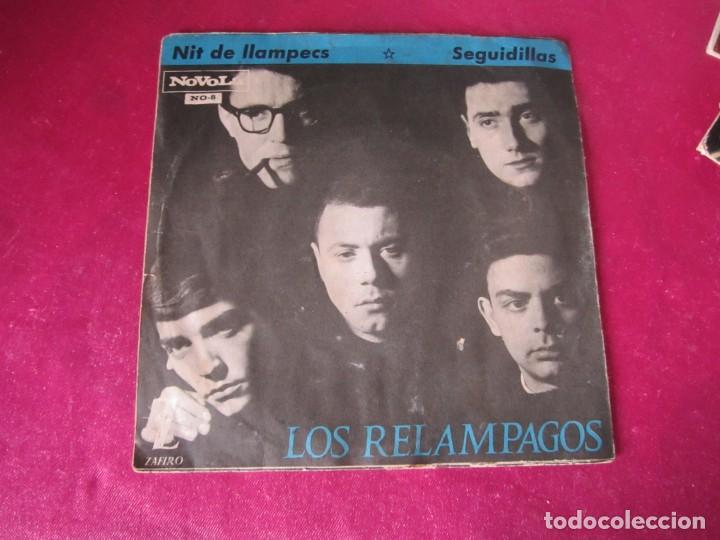 Discos de vinilo: REL&Aacute;MPAGOS - NIT DE LLAMPECS SINGLE - Foto 3
