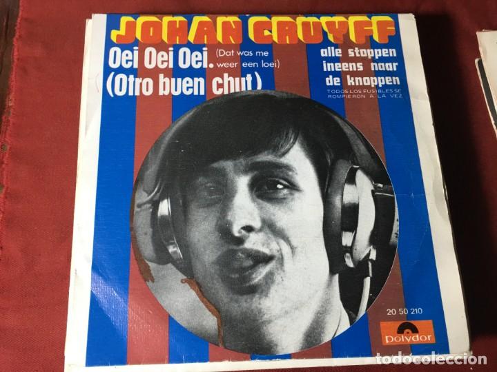 Discos de vinilo: SINGLE ORIGINAL A&Ntilde;OS 60/70 DISCO JOHAN CRUIFF. OEI OEI OEI. 1974 LOT-A300