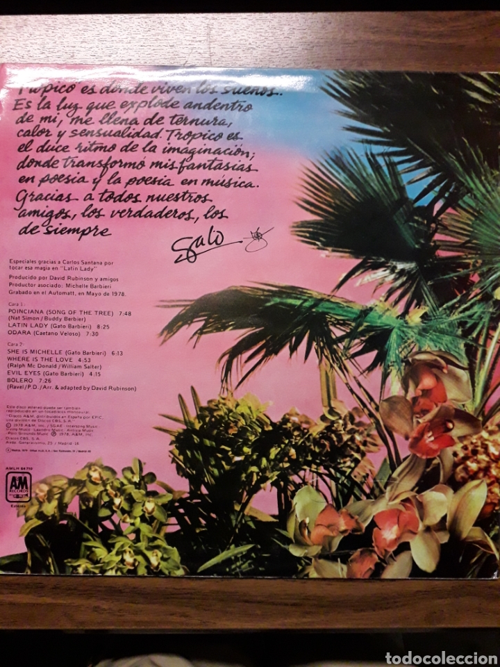 Discos de vinilo: GatoBarbieri. TROPICO - Foto 2