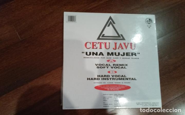 Discos de vinilo: Cetu javu-una mujer.maxi - Foto 2