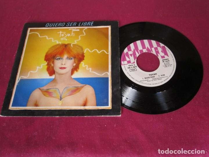 Discos de vinilo: TOYAH &ndash; QUIERO SER LIBRE 1981 SINGLE - Foto 1