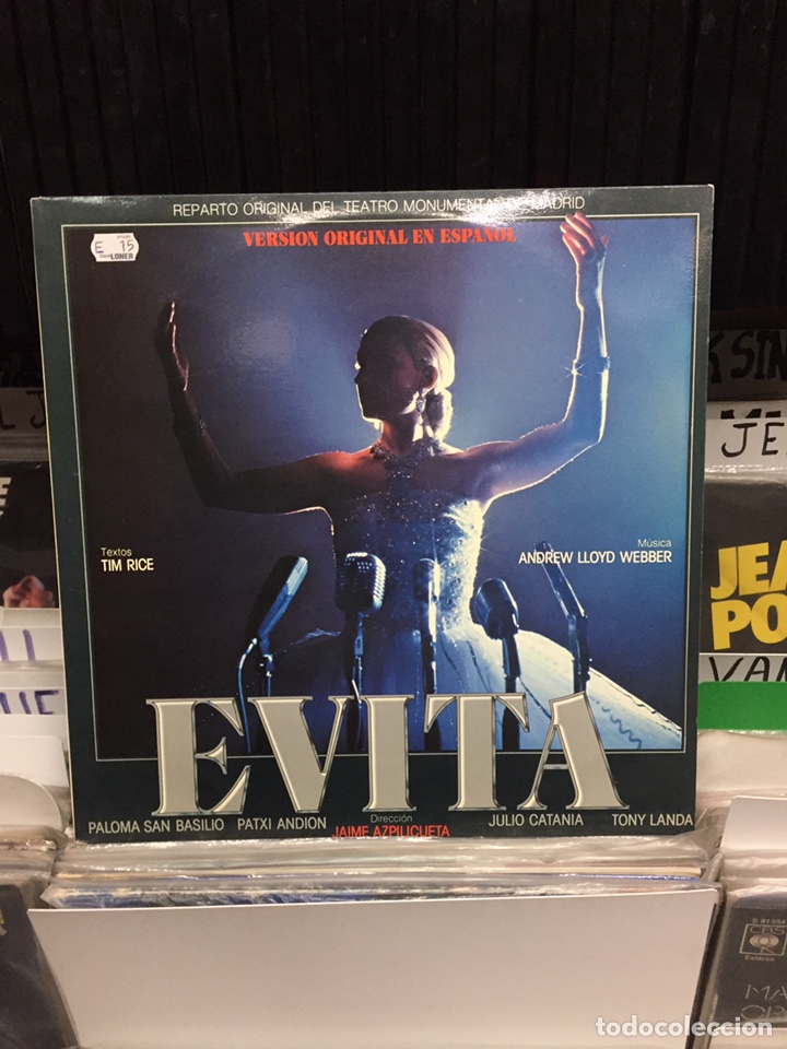 Discos de vinilo: Evita. Versi&oacute;n Original en Espa&ntilde;ol - Foto 1