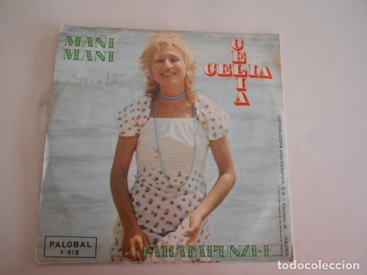 Discos de vinilo: CELIA-SINGLE MANI MANI - Foto 2