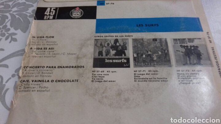 Discos de vinilo: LES SURFS - Foto 2