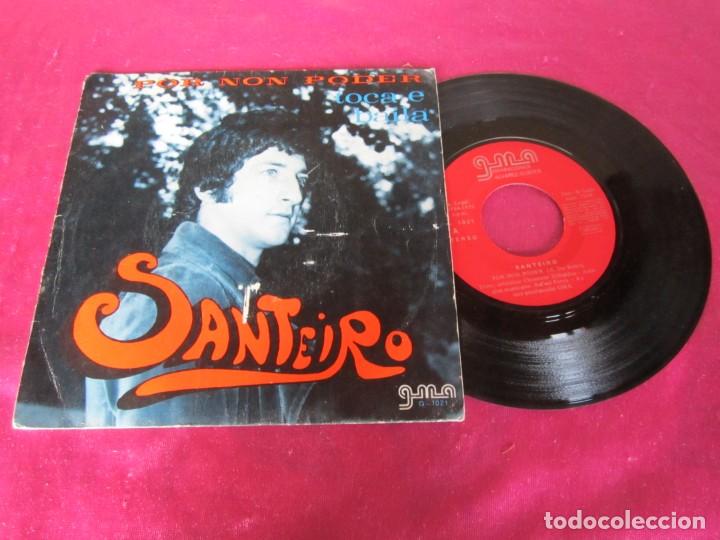 Discos de vinilo: SANTEIRO -POR NON PODER / TACA E BAILA SINGLE - Foto 1