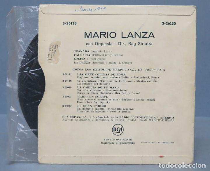 Discos de vinilo: EP. GRANADA. MARIO LANZA - Foto 2