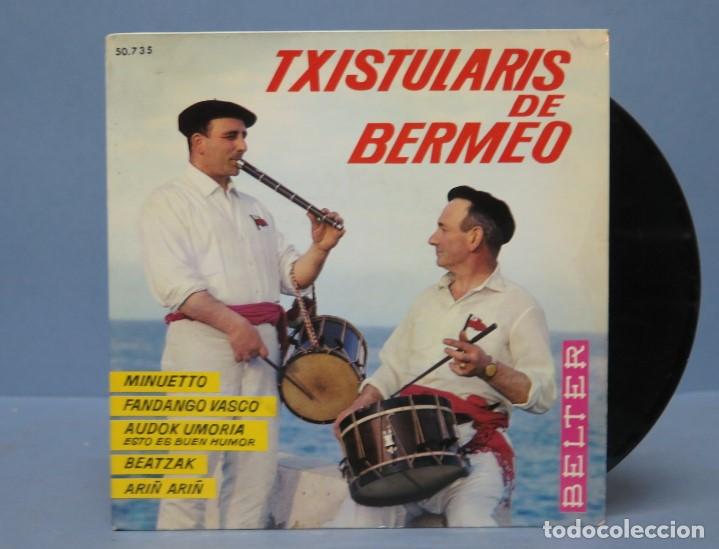 Discos de vinilo: EP. TXISTULARIS DE BERMEO. MINUETTO - Foto 1
