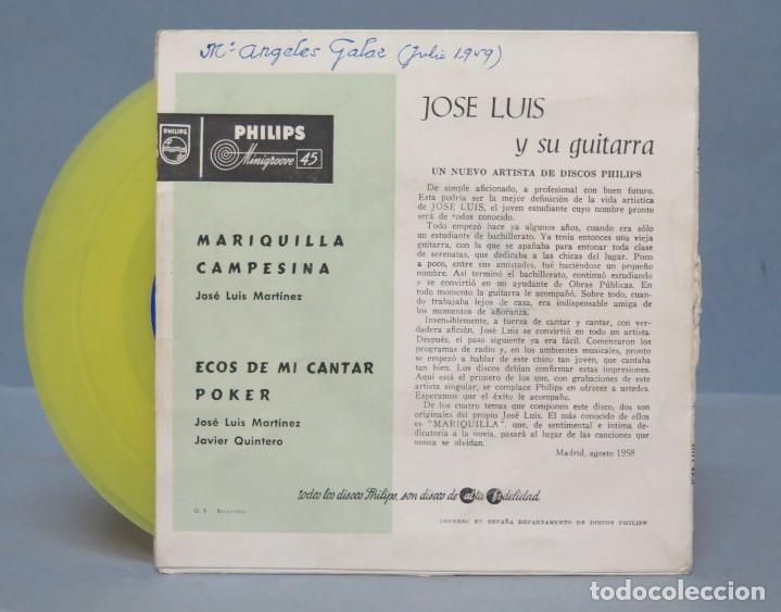 Discos de vinilo: EP. JOSE LUIS. MARIQUILLA - Foto 2