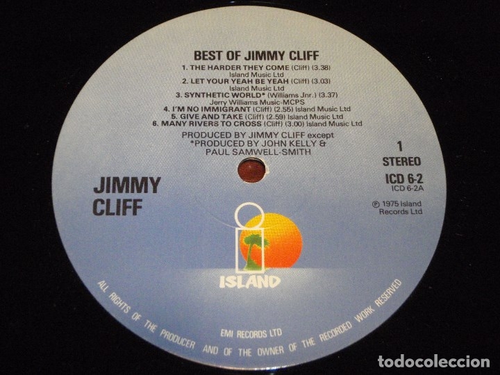 Discos de vinilo: JIMMY CLIFF ( THE BEST OF JIMMY CLIFF ) DOBLE LP33 ENGLAND-1975 ISLAND RECORDS - Foto 5 - 4441541