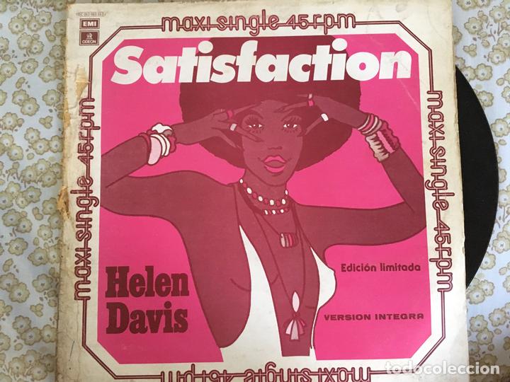 Discos de vinilo: 12 MAXI-HELEN DAVIS-SATISFACTION - Foto 1