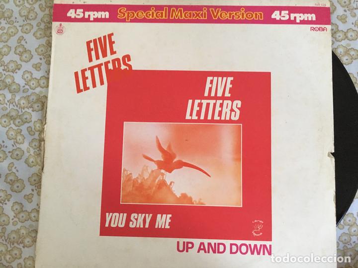 Discos de vinilo: 12 MAXI-FIVE LETTERS-UP AND DOWN - Foto 1