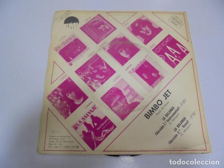 Discos de vinilo: SINGLE. BIMBO JET. LA BALANGA. 1975. EMI ODEON - Foto 2
