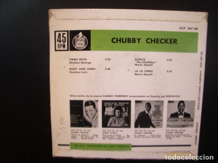 Discos de vinilo: CHUBBY CHECKER- LIMBO ROCK EP. - Foto 2
