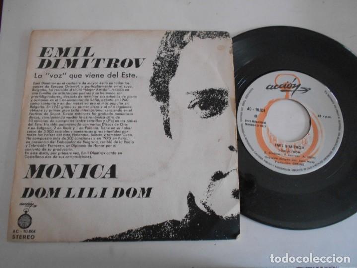 Discos de vinilo: EMIL DIMITROV-SINGLE MONICA - Foto 1