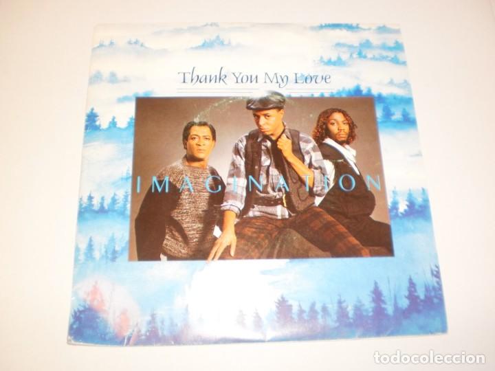 Disques de vinyle: single imagination. thank you my love. point of no return.  eurodisc 1985 spain (probado y bien)