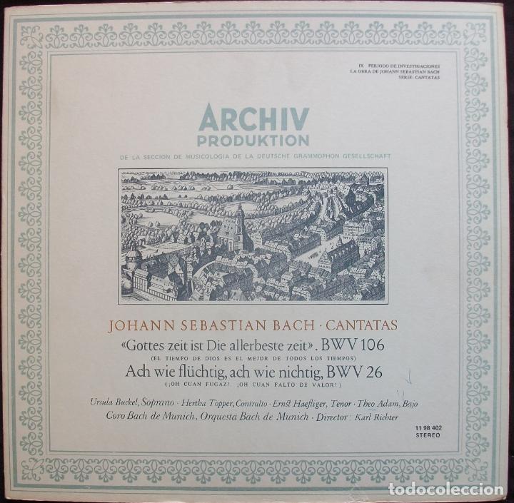Discos de vinilo: Archiv - Bach: Actus Tragicus - Espa&ntilde;ol - Impecable! - Foto 1