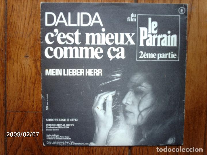 Discos de vinilo: dalida  -  mein lieber herr  +  c&acute;est mieux comme &ccedil;a - Foto 2
