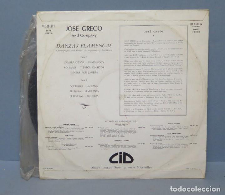 Discos de vinilo: LP. JOSE GRECO AND COMPANY. CID - Foto 2